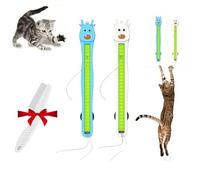 Genérico Auto Motion Flying Rope Cat Toy - from Lazy to Crazy, Wall Mounted Electric Cat Toys Interactive, Rope Cat Toys for Indoor Cats, Hands-Free Exercise and Boredom Relief (A+B)