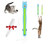 Genérico Auto Motion Flying Rope Cat Toy - from Lazy to Crazy, Wall Mounted Electric Cat Toys Interactive, Rope Cat Toys for Indoor Cats, Hands-Free Exercise and Boredom Relief (Blue)