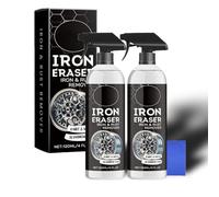 Genérico Auto Spray para Eliminador de Oxido, Iron Eraser Rust Remover Spray 120ml, Spray Quitamanchas para Llantas y Pintura de Coche, Limpieza Profesional de Las Superficies de los vehículos (2PC)