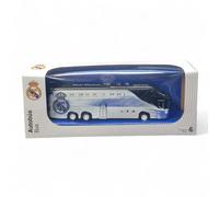 Genérico Autobús Oficial 2025/26 del R. Madrid con 15 Champions en Miniatura, réplica Detallada del autocar del Equipo Blanco.