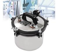 Genérico Autoclave 8L, Portable Stainless Steel Steam Sterilizer for Laboratory, Two Valve Sterilization Equipment, Lab Use, Reliable and Efficient Disinfection