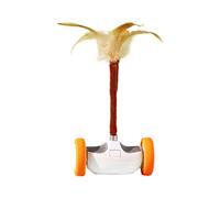 Genérico Automated Cat Toy - Lights Tail Touch Activated | Electronic Teaser with USB Power, Interactive Play for Kittens Indoor Enrichment Boredom Relief Stimulation