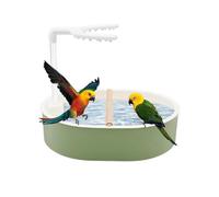 Genérico Automatic Bird Bath (USB Powered) - Rain Shower Type Parrot Bathing Tub | Water Circulation Built-in Cleaning Device | For Budgerigar Cockatiel Parakeet Finch Conure Lovebird