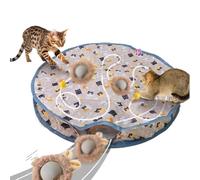 Generico Automatic Cat Toy | Indoor Cat Toys for Boredom with Rolling Ball - Quiet Self-Activity Hunting Cover Rechargeable Oxford for Exercise Hunt Entertain