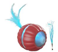 Genérico Automatic Cat Toy, Interactive Rolling Ball, Electric Moving Ball Kitten Accessories 2.95x2.95x1.97 Inches, Indoor Play Exercise Toy for Cats, Boredom, Training and Entertainment