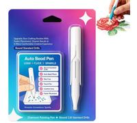 Genérico Automatic Diamond Painting Bead Dispenser, Wax-Free Auto Bead Picker Tools with Comfortable Grip for 2.8mm Round Drills, Precision Beads Placement Pen for DIY Craft Lovers