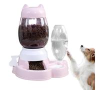 Genérico Automatic Dog Feeder - Dog Water Dispenser | Treat Puzzle For Interactive Play with Slow Feeder and Water Dispenser, Puppy Puzzle Toys For Enrichment, Mental Stimulation, Slow Eating