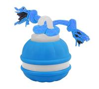 Genérico Automatic Dog Rolling Ball, Pet Toy Teeth, 3.15x2.36 Inches Interactive Chew with USB Charging, Colorful Moving Pet Ball for Exercise, Play, and Teeths Cleaning