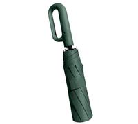 Genérico Automatic Folding Umbrella-Automatic UV Protection Umbrella 70cm | Sun, Carabiner Handle Compact Portable Folding For Rain & Sun Women Men