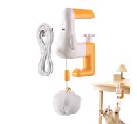 Genérico Automatic Hanging Cat Teaser Ball Toy - Electric Interactive Smart Pet Toy with Retractable 0.5m ABS Cat Bell Ball Wand System For Indoor Exercise - Suspended Lift Up Motion Enrichment Ţoy