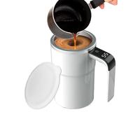 Genérico Automatic Magnetic Stirring Coffee Mug - 14cm 380ml Travel Cup | Built In Battery Stirrer | Rechargeable Gift For Coffee Lovers