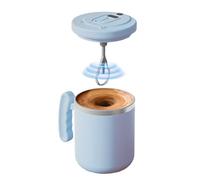 Genérico Automatic Magnetic Stirring Coffee Mug, Rechargeable Electric Stirring Cup, Made of Stainless Steel, ABS, and PP, 400ml Capacity, Ideal Kitchen Tool for Coffee, Milk, and Cocoa, 13x12x9cm