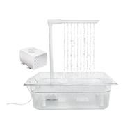 Genérico Automatic Parrot Bath, Adjustable Water Pressure Bird Bath, 12.8x10.39x3.74 Inches Safe & Easy to Use, Circulating Aqua Bird Bathtub for African Grey, and Cockatiel