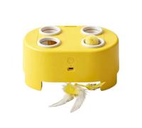 Genérico Automatic Pet Turntable Game with Feathers | Interactive Cat Toys | Kitten Boredom Relief Toy | For Indoor Outdoor Entertainment Stress Relief Home Living Room Apartment Bedroom Balcony