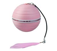 Genérico Automatic Rolling Ball, Rechargeable Self-Moving Cat Toy, 2.6x2.6 Inches, Portable Interactive Rolling Toy for Indoor Played for Small, Medium, Large Breed Cats