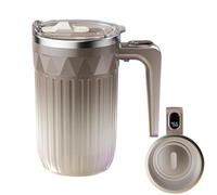 Genérico Automatic Stirring Coffee Mug - ABS+316 Stainless Steel, Rechargeable Magnetic Mixer Cup | 450ml Self-Stirring Mug With Detachable Stirrer For Tea, Cocoa, Chocolate, Beverages