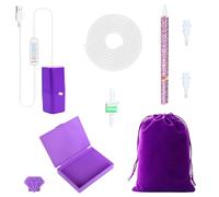 Genérico Automatic Stone Picker - Rapid Flow, Multi-Speed Tip for Decorating, Motorized Craft Tool, Modern Jewelry Kit with Rechargeable Battery, High-Tech Applicator for Beading and Art