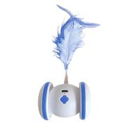 Genérico automático para Gatos - Cazador de Plumas eléctrico Inteligente para Gatitos de 5,91 Pulgadas | Interactivo para Gatos Recargable por USB con Sensor para Evitar obstáculos, Activado po