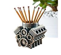 Generico Automotive Desk Organizer - Mechanical Pen Stand | Car Enthusiast Pencil Holder Gift | Unique Tool- Decor For Men Mechanics | Novelty Writing Supply Container For Desktop Use