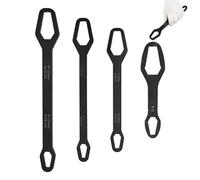 Genérico Automotive Wrench, Handheld Key for Industry with High Torque, Heavy Duty Metal with Self-Tightening Feature, Hardware Maintenance, Plumbing Bike Garage Workshop Equipment Black