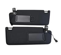 Genérico Autopartes para VW para Golf 7 MK7 2013-2021 5GG857551 5GG857552 Panel De Visera Frontal Negro con Espejo De Maquillaje Y Parasol(1 Pair)
