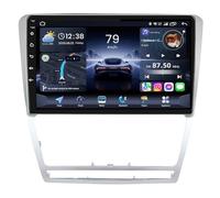 Genérico Autoradio Android Touch Screen para Skoda Octavia 2 A5 2004-2013 Car Stereo Radio multimediale da 9 pollici con Carplay Android Auto/Bluetooth/WiFi/4G/FM RDS Radio(B,8core(8G+128G))