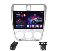 Genérico Autorradio Stereo per Honda City 2008-2013 Automotive Multimedia Touch Screen 9inch Bluetooth con Android Auto Carplay Wireless WiFi/FM Am RDS Radio/Navigazione GPS/SWC/ADAS DVR(RHD,M400S)