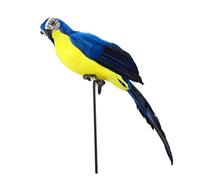 Genérico Aves Artificiales - Foam Bird - Loro Falso | Modelo Loro maca Espuma | 5cm Colorido Periquito jardín para decoración hogar y jardín:, Rojo, Amarillo, Azul