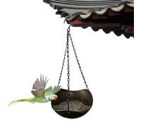 Genérico Avian Feeder Plate - Durable Cast Iron Water Dish Stand, Rustproof External Basin, Classic Garden Ornament, Branch Mount | Versatile Animal Sanctuary For Backyard Lawn Tree Branch