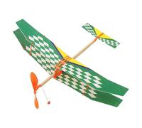 Generico Avión avión propulsado por elástico, kit modelo bipplat, modelos realistas aviones | Kit biplano y colorido, herramienta de enseñanza divertida para aprender el entretenimiento