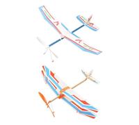 Genérico Avión Bungee de - Planeador de Lanzamiento Manual | Avión de al Aire Libre para niños, Adultos, Estudiantes, jardín, Deportes de Acampada, Vuelo de Espuma aerodinámico Ligero