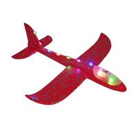 Genérico Avión De Espuma - Espuma Ligera 48 Cm | Planeador De Juguete, Avión Luminoso para Niños, Modelo De Vuelo Fácil | Juguete De Vuelo De Larga Distancia para Parque, Viajes Y Jardín