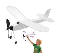 Genérico Avión De Goma, Aeroplano Impulsado por Goma Elástica Planeador, Juegos de Vuelo Planeador para Niños Adultos Jóvenes Deportes al Aire Libre