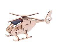Genérico Avión De Madera - Madera, Modelo De Helicóptero, Juguete, Construcción De Creativo | Instalación Interactiva De Bricolaje, Pieza De Exhibición Educativa 3D para Niños, Niños, Proyectos Es