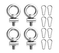 Genérico Awning Hook Rings,Pack of 4 Vehicle Awning Stoppers | Sliding Stops, Canoe Accessories, RV Rail Hooks for Canoe Boat Bungee Cords