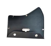 Genérico Axe Sheath, Black Artificial Leather Holster, Double Buckle Thickened Cover, 7.48x6.5x0.39 Inches, Sturdy Protective Case, Reusable Safety Accessory for Camping Hiking Outdoor Adventures