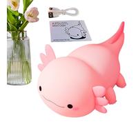 Genérico Axolotl | Animal Silicone Nursery Night Lamp | Cartoon Nursery Axolotl Table Lights Bedroom Nights Lamp | LED Novelty Animal Light Desk Decor For Dining, Desk, Children Room