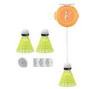 Genérico Ayuda de entrenamiento de bádminton, entrenador de para un solo jugador de bádminton,Práctica de hardware en solitario | Juego de portátil, entrenamiento de agilidad con cuerdas de élast