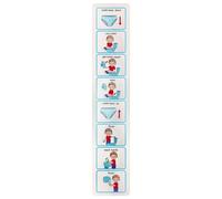 Genérico Ayuda Visual para la Formación Vasino - Tarjetas visuales para Les, Inodoros de Rutina Adhesivo Gráficos para Los | Programa Visual Passo para el Uso del Alfarero, Tabla
