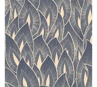 Genérico Azul Hojas Papel Pintado Autoadhesivo Minimalismo Plantas Flores 44x500 cm Papel de Pared Removible Impermeable Estilo Vinilo PVC Pegatina es Estante del cajón de la cubierta del rodillo A-7