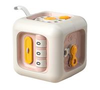 Genérico Baby Activity Cube - Sensory Learning Toy | Busy Cube Toys | Board Toy | Hand Eye Coordination Educational Toys for Teaching | Logical Thinking Kindergarten for Toddlerr