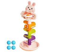 Genérico Baby Ball Drop Tower Toy - Cartoon Basketball Rolling Track Game for, Interactive Stacking Ramp Race Toy Boys and Girls, Educational Learning Playset Home Classroom 12.99 Inch