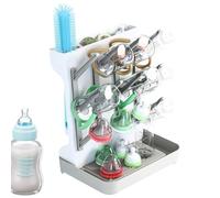 Genérico Baby Bottle Drying Rack, Vertical Space-Saving Dryer Stand, Nipple and Teething Toy Holder, Efficient Pump Part Draining Tool For Baby Essentials Organization