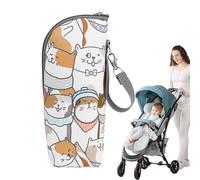 Genérico Baby Bottle Travel Bag - Milk Water Insulated Baby Bottle Bag | Portable Waterproof Carrier Pouch | Insulated Bottle Cooler | Storage Container Travel Accessories For Nursing, Mom Daycare