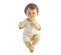 Genérico Baby Jesus Figure, Resin Nativity Sculpture, 2.36in Hand Painted Religious Decor, Compact Display, Christian Ornament Statue for Church, Home, Families, Spiritual Celebrations