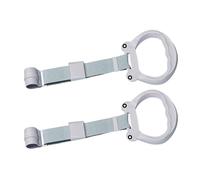 Genérico Baby Pull Up Rings, 2X Play Pen Pull Up Handles, 7.67x3.54in Portable Activity Toys, Walking Assistant for Babies, Safety Exercise, Bed Stand, Kids and Standing Support
