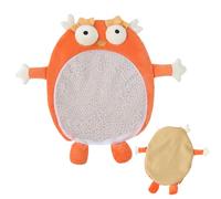 Genérico Baby Soothing Toy, Soothing Sound Toys, 11.81x15.75 Inches Tear-Resistant Educational Tactile Play Mat, Touch Development for Home Nursery Travel, Orange & Green Capybara
