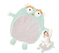Genérico Baby Soothing Toy, Soothing Sound Toys, 11.81x15.75 Inches Tear-Resistant Educational Tactile Play Mat, Touch Development for Home Nursery Travel, Orange & Green Capybara