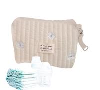 Genérico Baby Stroller Storage Bags, Organizer Bag For Strollers, Multifunctional Large Capacity Zipper Storage Pouch 9.84x6.69x3.94 Inches, Bottles, Wipes, Phone, Key, Cleaning Supplies