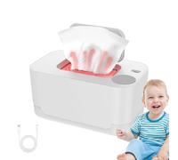 Genérico Baby Wipe Warmer Dispenser, Wet Wipes Heater, 7.87in Even Heating Container, Portable Diaper Case, Space Saving Holder for Nursery, Living Room, Changing Table, Travel, Care